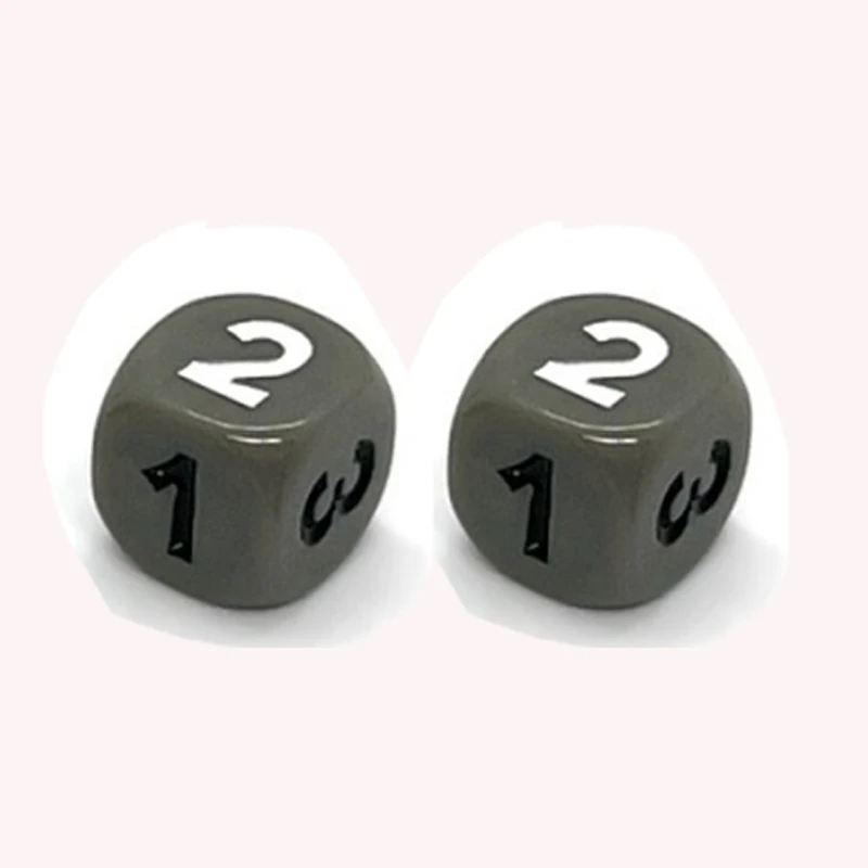 10 piezas número 1 2 3 123 D6 14mm dados acrílicos dados de 6 lados para cubos de juego de mesa 6 colores accesorios de juego de aprendizaje