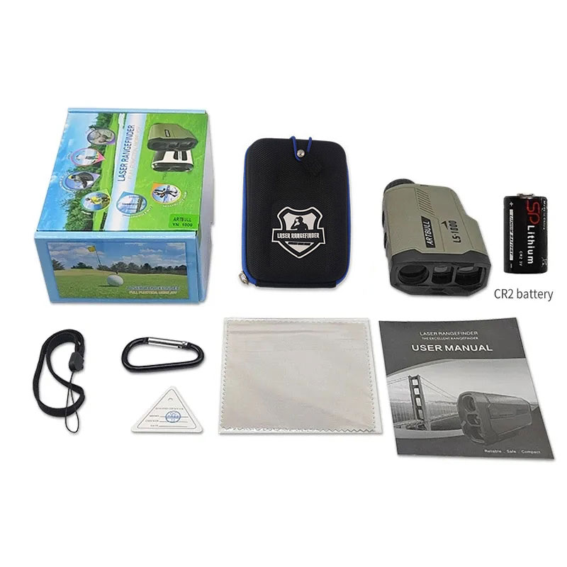 1000m Laser Rangefinder Hunting Outdoor 650m Golf Rangefinder Telescope with Flag-Lock Slope Adjusted Distance Meter