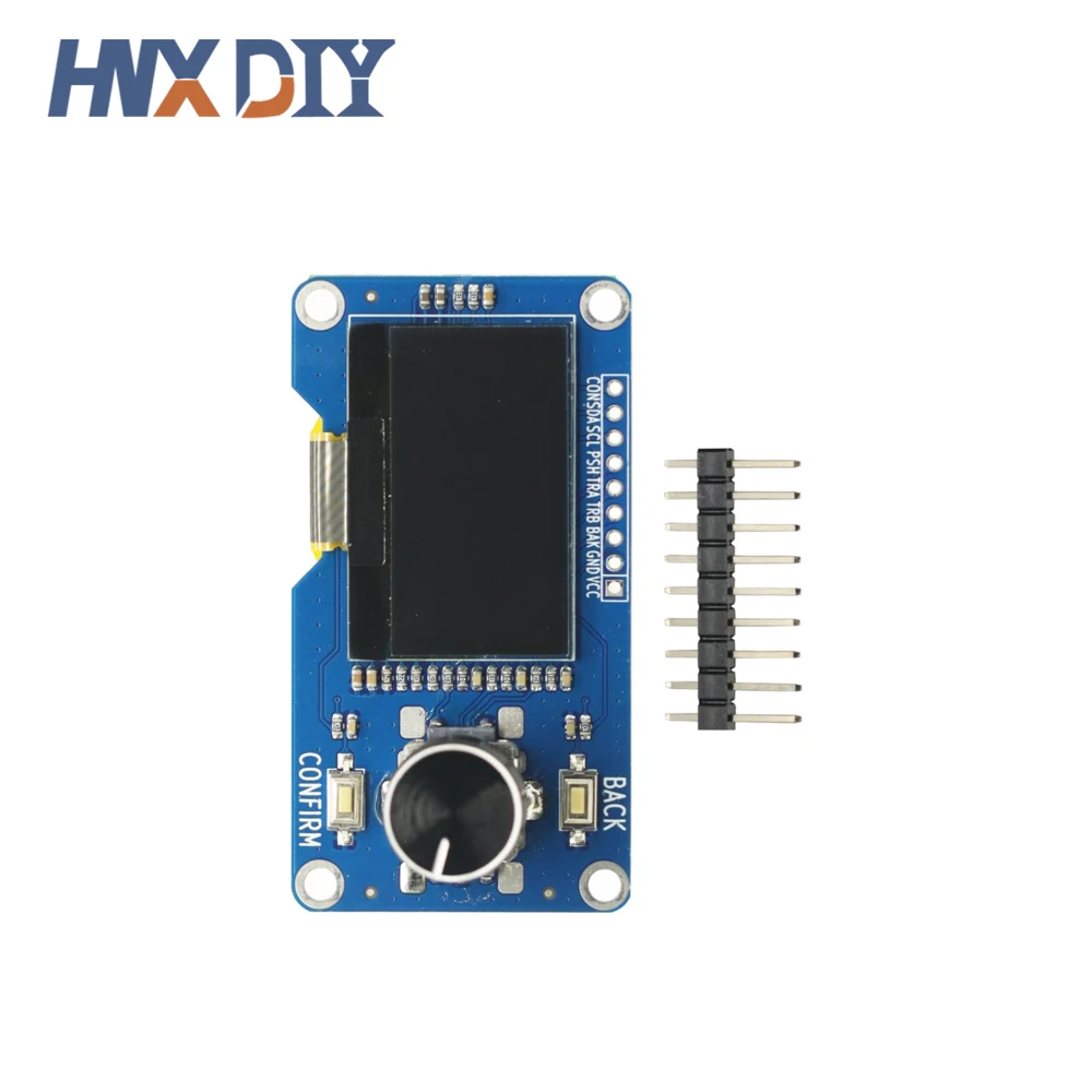1-10pcs 1.3-inch OLED Display Module White/Blue Button EC11 Rotary Encoder IIC Interface LCD Screen