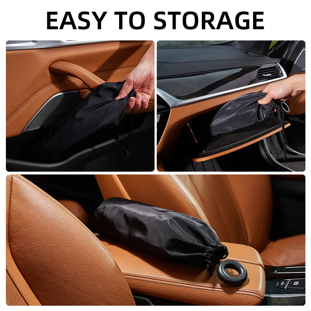 2024 Car Windshield Sun Shade Umbrella Foldable Sunshade Front Window Cover for UV Block Heat Protection Protector Parasol