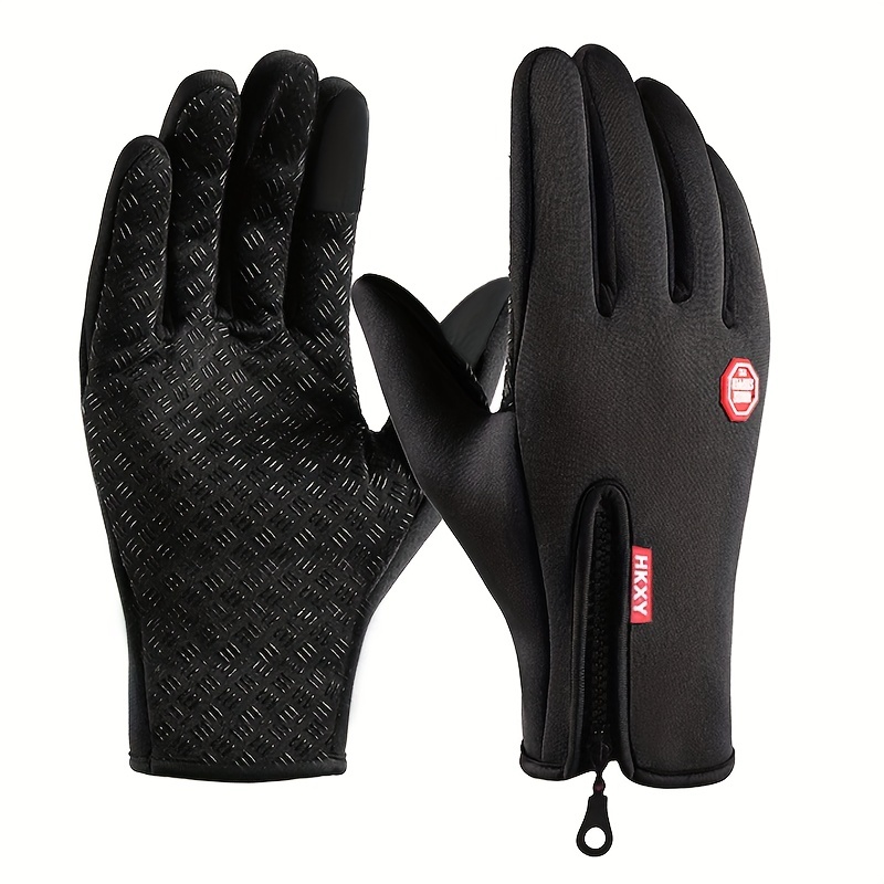 Luvas de inverno para homens e mulheres touchscreen quente ao ar livre ciclismo condução motocicleta luvas frias à prova de vento antiderrapantes