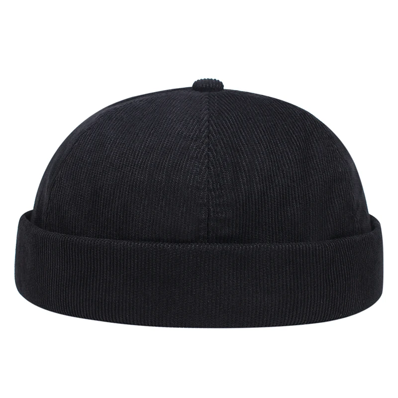 Frühling Und Sommer Neue Casual Vermieter Hut Straße Melone Haut Flut Hüte Ohne Krempe Retro Hip Hop Cap Männer Und Frauen Universal kappe