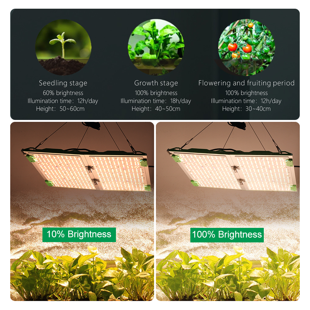 Espectro completo led cresce a luz 281pro 320w 450 flodable crescer lâmpada para hidropônico crescente lâmpada plantas fito veg flores