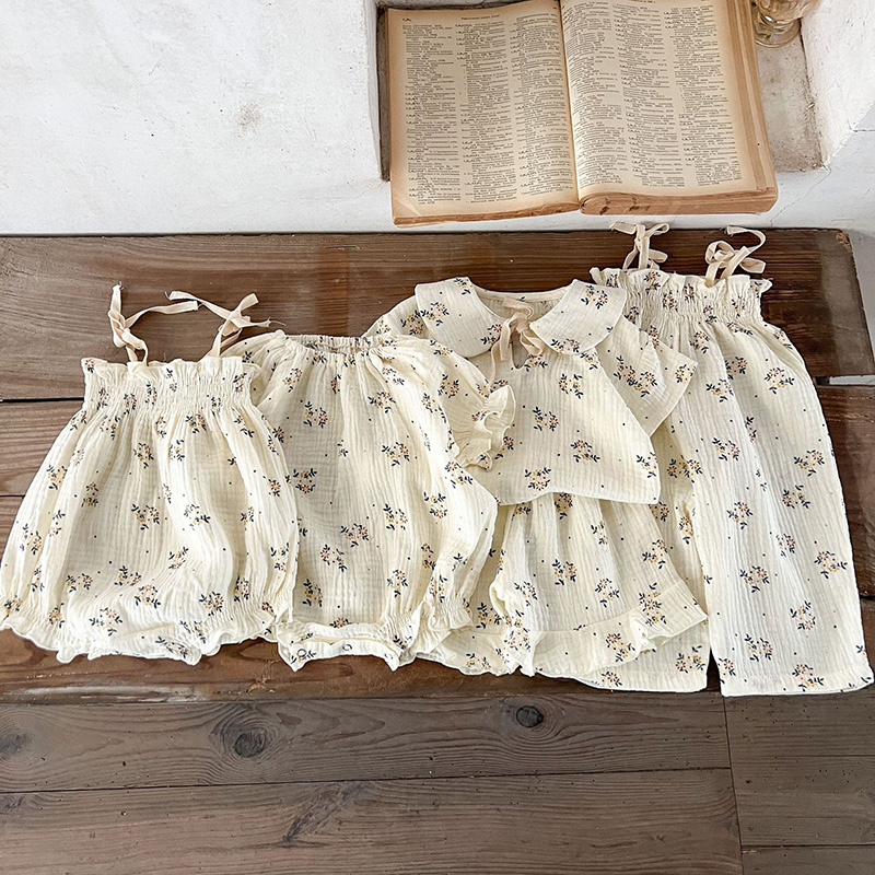 Conjunto de ropa de estilo coreano para niños, camiseta estampada de algodón de manga corta + Pantalones cortos, ropa para niñas recién nacidas, traje para verano