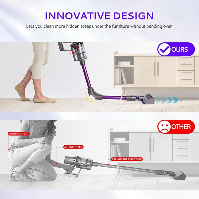 Foldable Extension Wand Compatible For Dyson V7V8V10 V11 V15 Cordless Vacuum Accessories Quick Release Wand Replacement