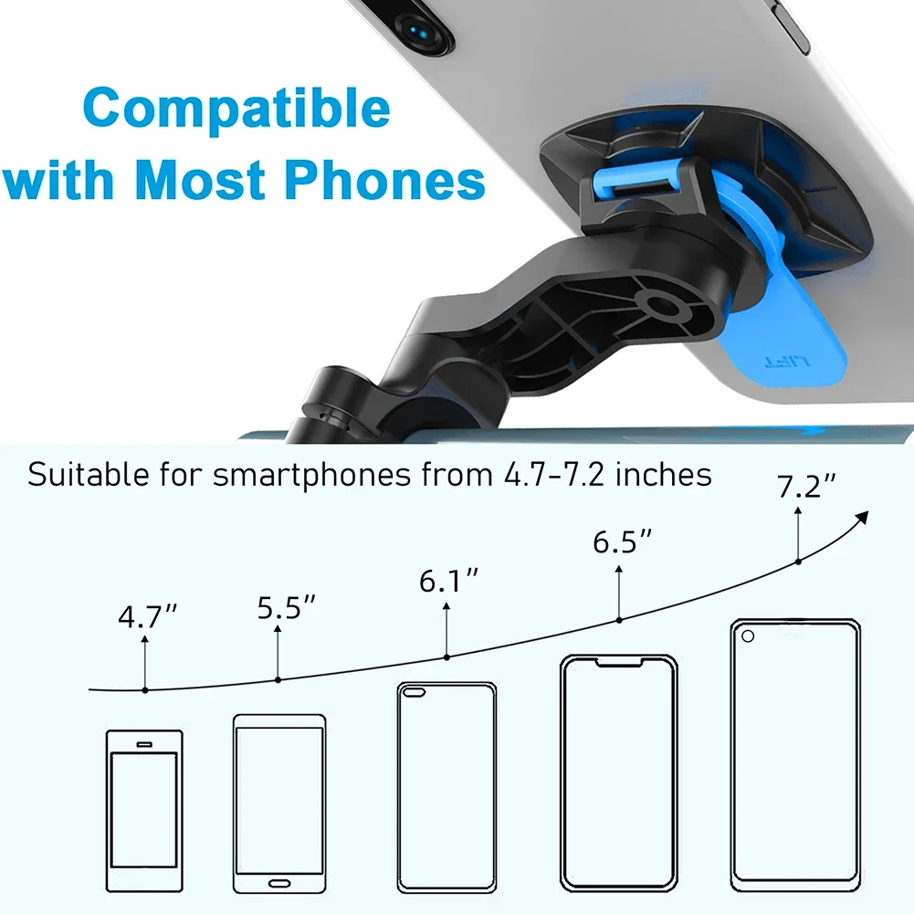 Motorcycle Handlebar Phone Holder 360°Rotatable Bicycle Bracket Security Navigation Support Mount Moto Anti-Shock Phone Brackets