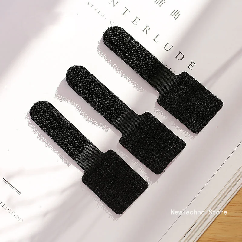 10pcs/pack Reusable Cable Organizer Self Adhesive Cord Rope Holders Desk Wire Winder Cable Tie Organizer Cord Protection Strapss