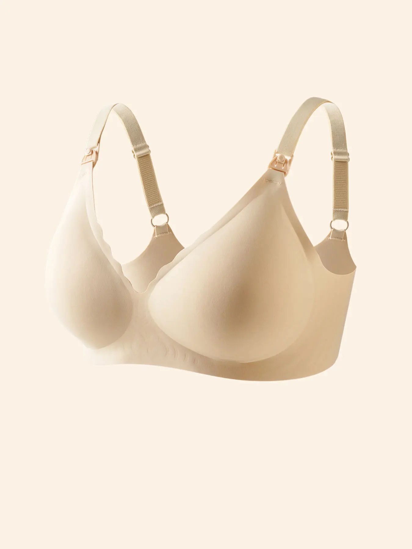 Sujetador de lactancia con apertura frontal, Gel de gelatina de maternidad, corte láser, ropa interior sin costuras, sujetador de lactancia ultrafino para mujeres embarazadas