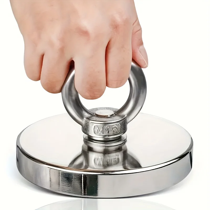 Super Strong Fishing Magnets, Heavy Duty Salvage Searcher, Powerful Search Magnet with Eyebolt For Salvage Magnetic Fishing