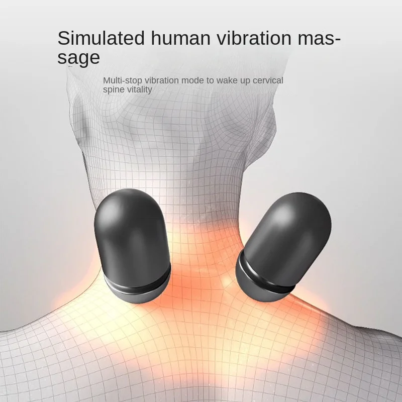 Almofada De Massagem Cervical Elétrica, Almofada De Aquecimento, Compressa Quente, Massagem De Vibração, Airbag, Tração Do Pescoço, Espuma De Memória