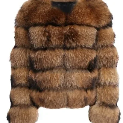 Abrigo de piel sintética a la moda para mujer, chaqueta mullida corta de piel sintética de zorro para otoño e invierno, abrigos peludos de alta calidad 7xl para mujer