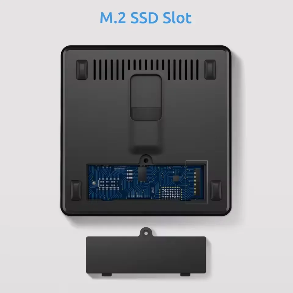 ERVPES Mini PC B20E Windows 11 Pro 8GB RAM 128GB ROM J3710 Mikro Komputer Stacjonarny Dual-Band Wifi Mini PC