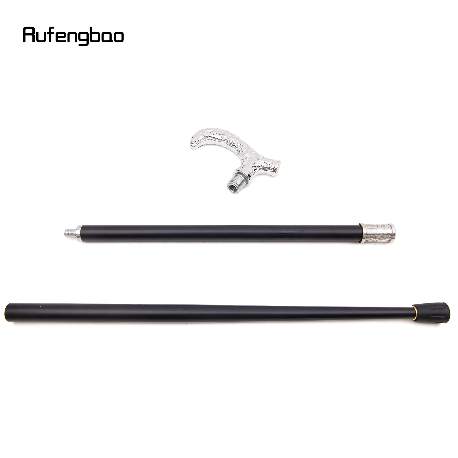 Bengala decorativa com padrão de flor branca, bengala decorativa para cavalheiro, elegante, cosplay, botão de cana, 93cm