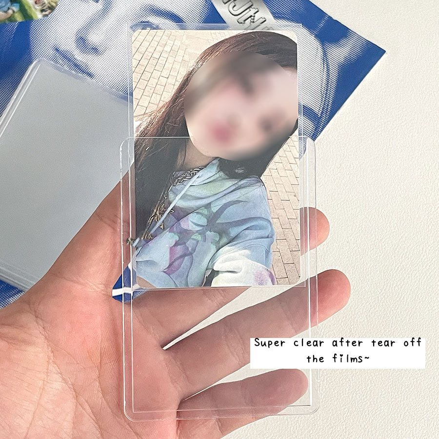 Sharkbang 20 ピース/ロット B8 ホロカードスリーブ 58 × 89 ミリメートルコンパクトハード Kpop ホルダーポストカードフィルムゲームカード Photocard プロテクター