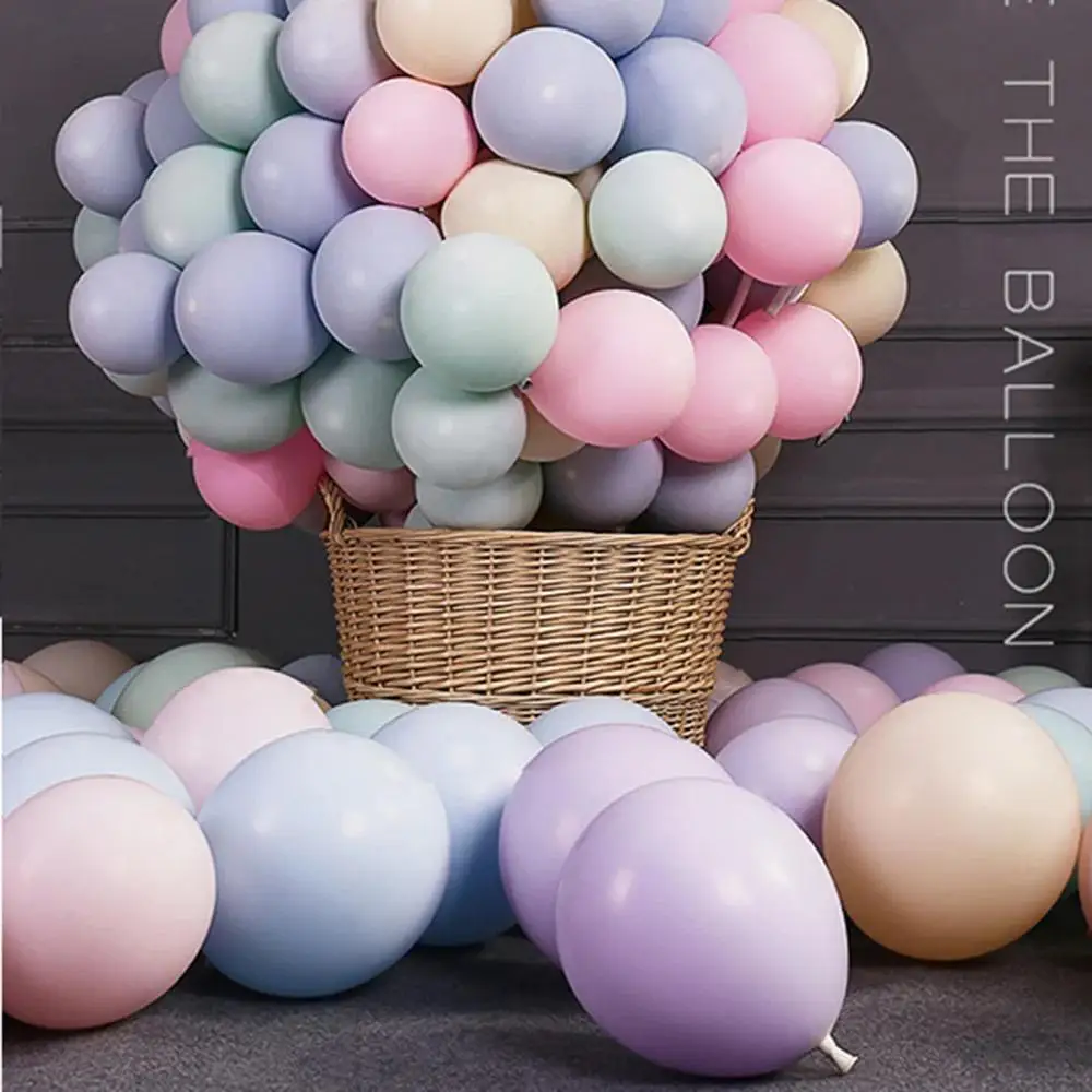 20 stuks gemengde kleuren macaron ballonnen pastel regenboog ballonnen macaron ballonnen multi kleur ballonnen feestdecoraties
