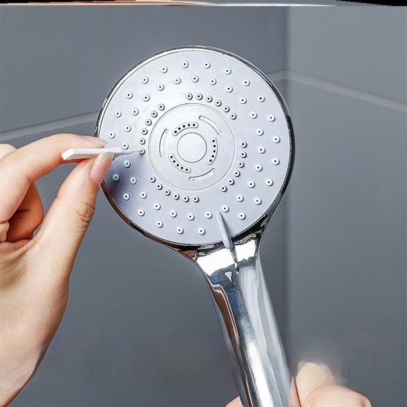 10-50 escova de limpeza de chuveiro do banheiro micro escova de náilon bocal anti-entupimento ferramentas de limpeza acessórios do banheiro