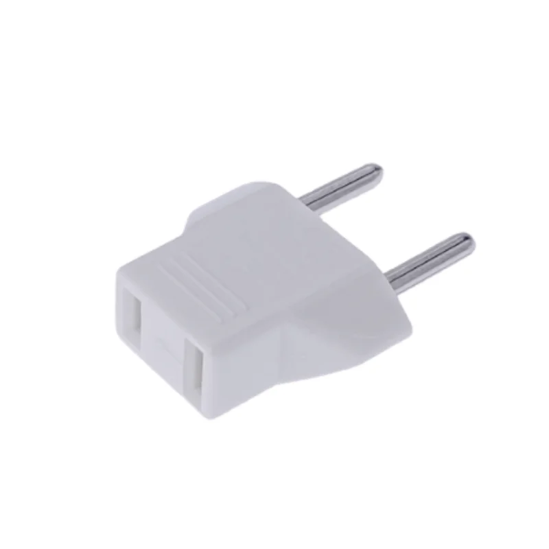 Universal US To EU Plug USA To Euro Europe Travel Wall AC Power Charger Outlet Adapter Converter 2 Round Socket Input Pin