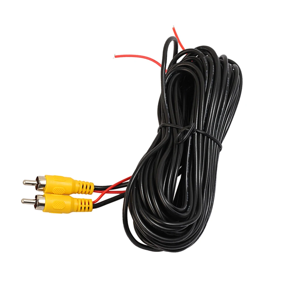 Universal 10/12/15M Video Cable For Car Rear View Camera RCA Meters Wire For Connect Reverse Camera With Car Multimedia Monitor