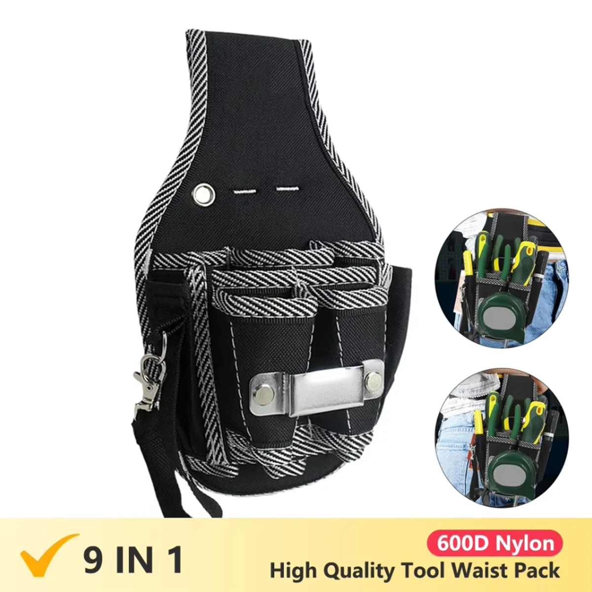 Portaherramientas, funda de inserción, bolsa de cintura de reparación, electricista, bolsillo Simple, bolsa de herramientas colgante, soporte de taladro portátil, bolsa Holst