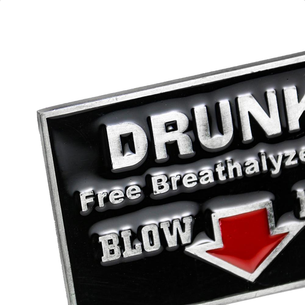 Metal Belt Buckle Mischievous Drunk Character Hip Hop Style Jeans Accessories Belt Fastener for Men's Spoof Gift Fits 4cm