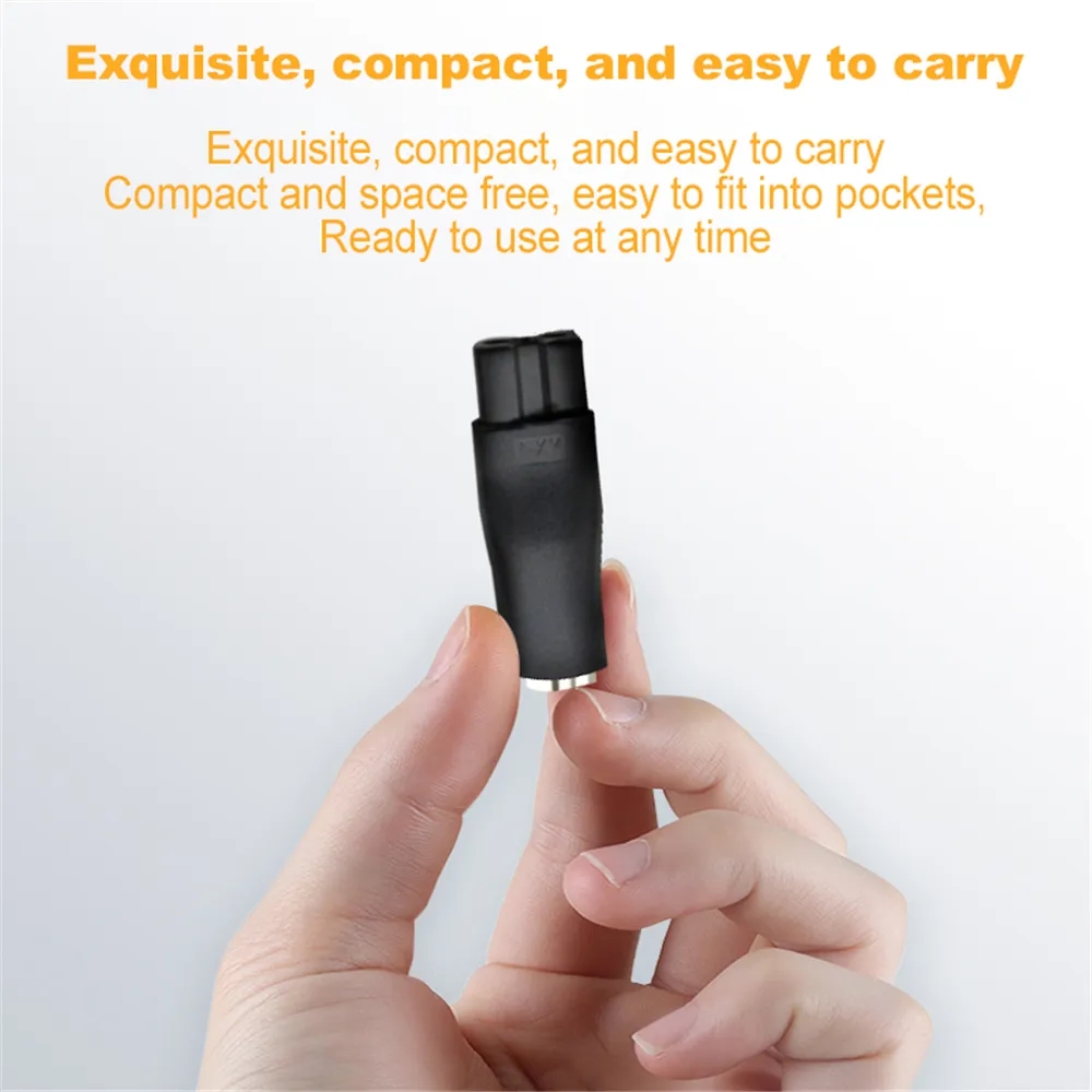 shaver and charging line adapte DC 5.5*2.1mm to 1.8/2.35mm double hole multi-function charging adapter is used for Hair clipper