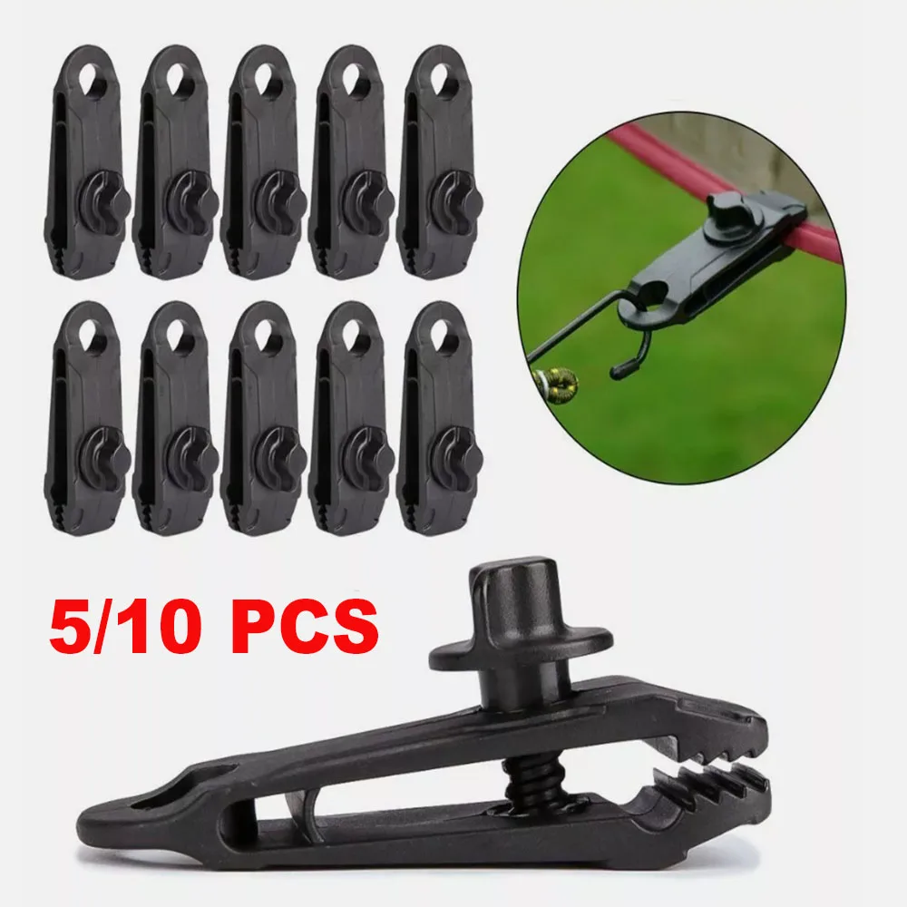 5/10Pcs Camping Plane Clips Outdoor Clamp Leinwand Heavy Duty Lock Grip Zelt Befestigungen Clips Pool Markise Bungee schnur Auto Straffen