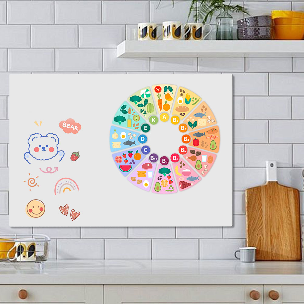 Magnetic WhiteBoard Fridge Stickers Dry Erase Calendar Portable Kids School Board Memo White Board Gift for Kids Office Board