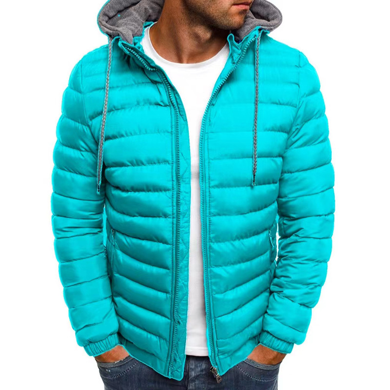 Abrigo holgado para hombre, ropa deportiva informal para exteriores, chaqueta cálida con capucha y cremallera, estilo urbano a la moda, otoño e invierno, 2024