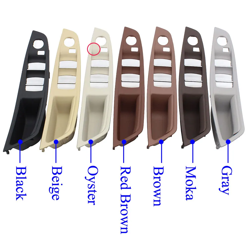 Window Lift Door Handle Switch Cover Armrest Door Pull Handle Panel Replacement for BMW 5 Series F10 F11 520 523 525 528 530