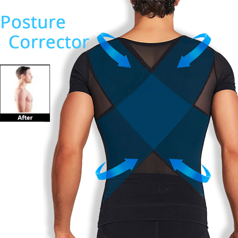 ผู้ชายตาข่าย Body Shaper เสื้อลดน้ําหนัก Shapewear Tank Top Abdomen Slimming Belly การบีบอัดเสื้อออกกําลังกายเอวเทรนเนอร์