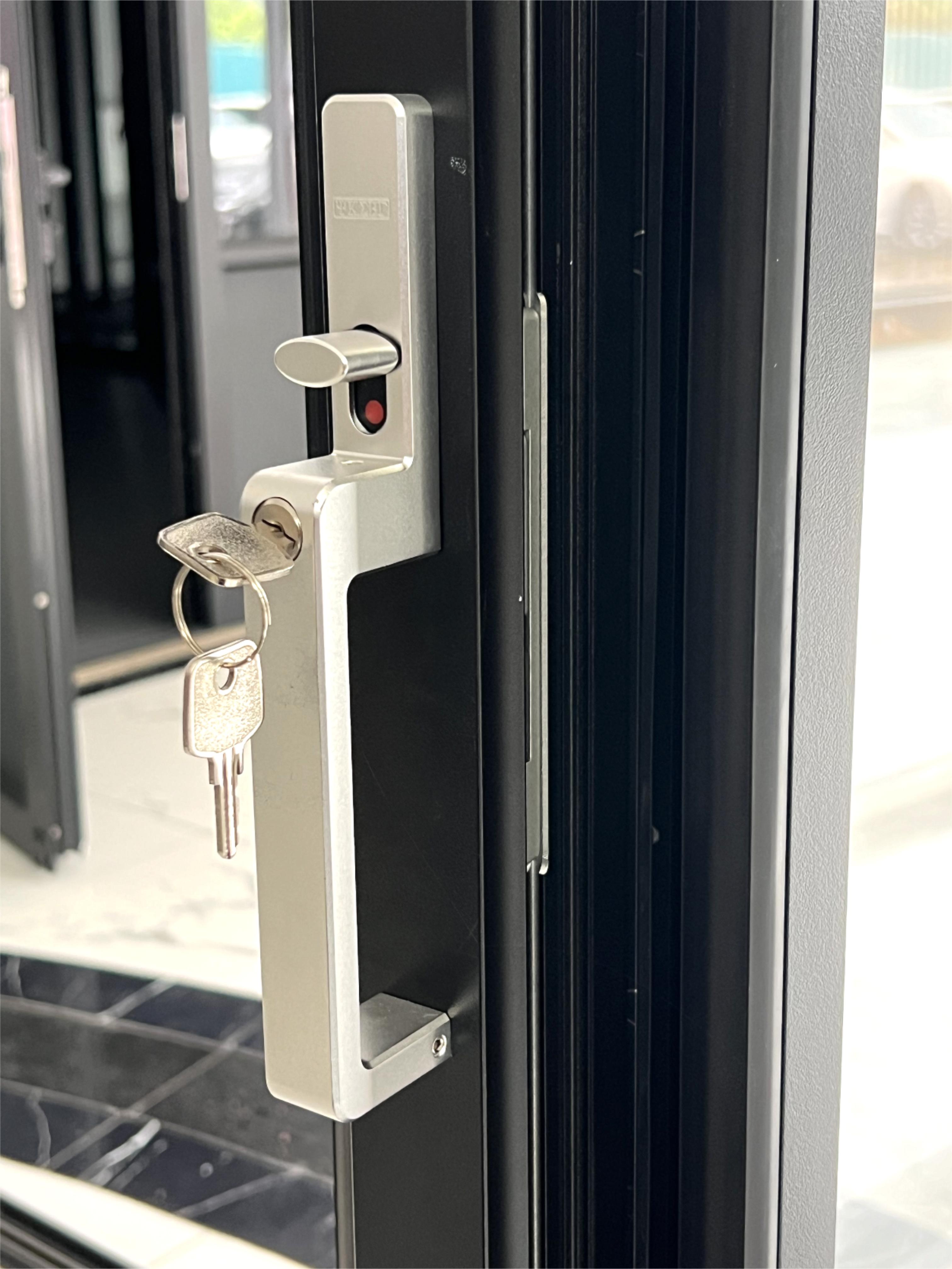 Sixinalu Villa-Double Glazed Folding Door, Pátio Exterior Bifold, Perfil de Alumínio, Estilo Moderno, Cor Personalizada e Tamanho