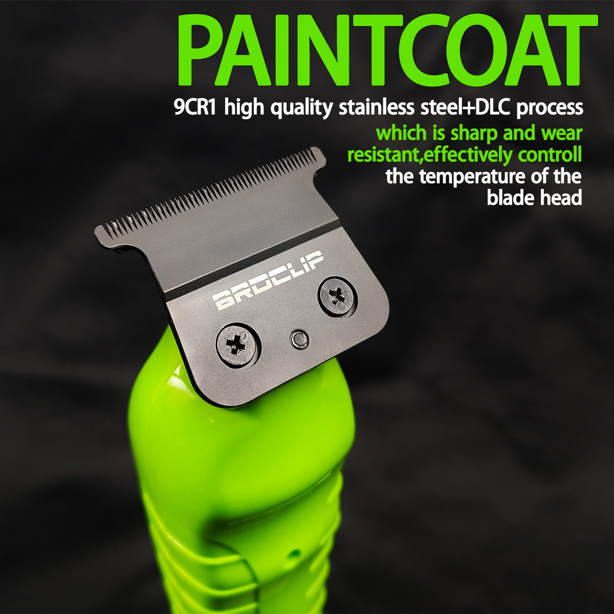 Nuevo 2025 BRDCLIP FA1T verde recortador de pelo profesional barbero tallado acabado degradado máquina cortadora eléctrica con soporte de cargador