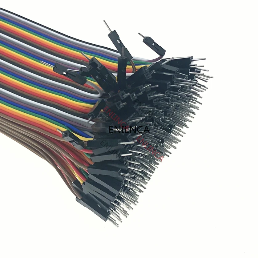40-120 Chiếc Bật Lửa Dupont Tuyến 10CM 40Pin Đực + Nam Đến Nữ Và Nữ Cho Nữ dây Nhảy Dây Dupont Dây Cáp Cho DIY