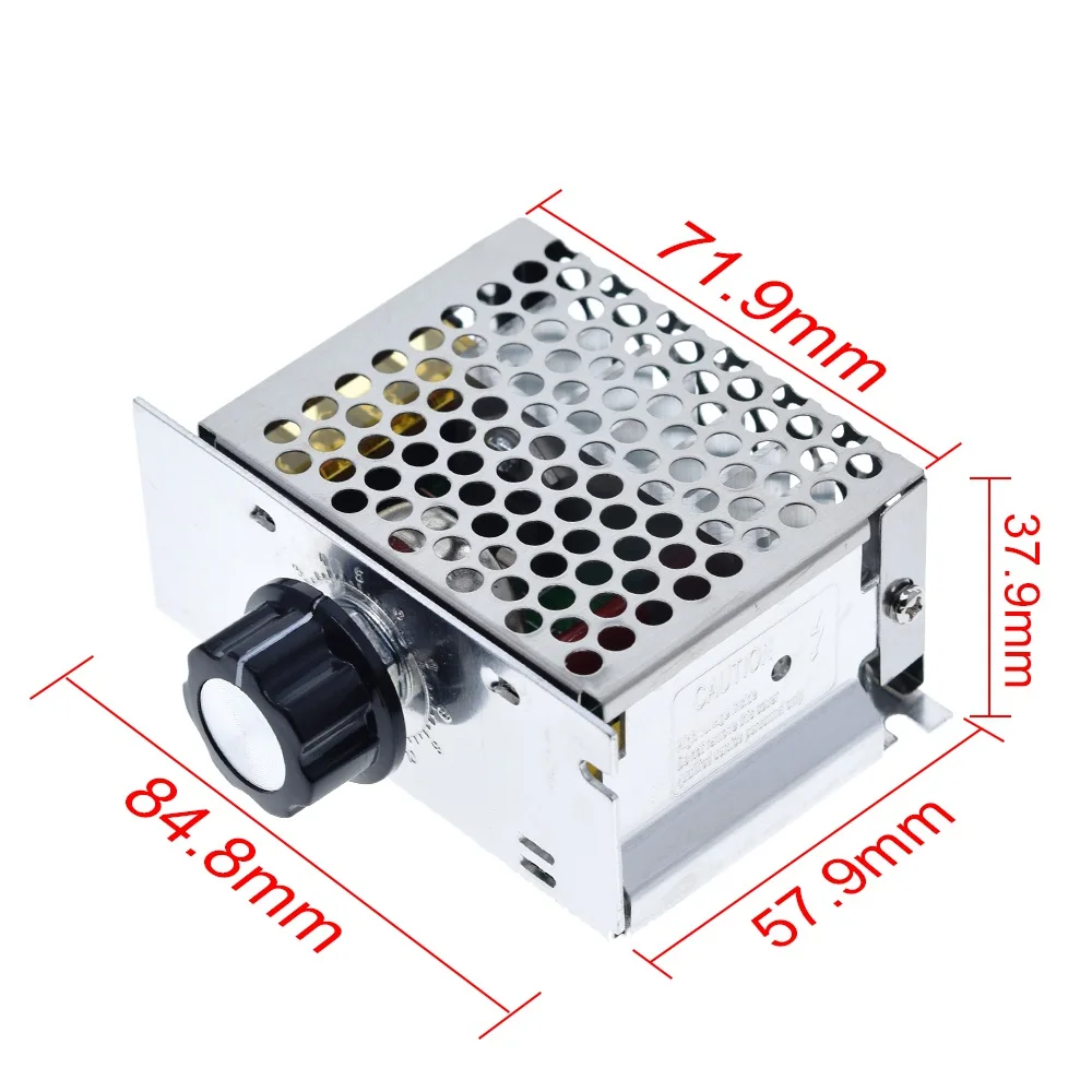 4000W 220V AC SCR Motor Speed Controller Module Voltage Regulator Temperature Dimmer for Electric Furnace Water Heater LED Light