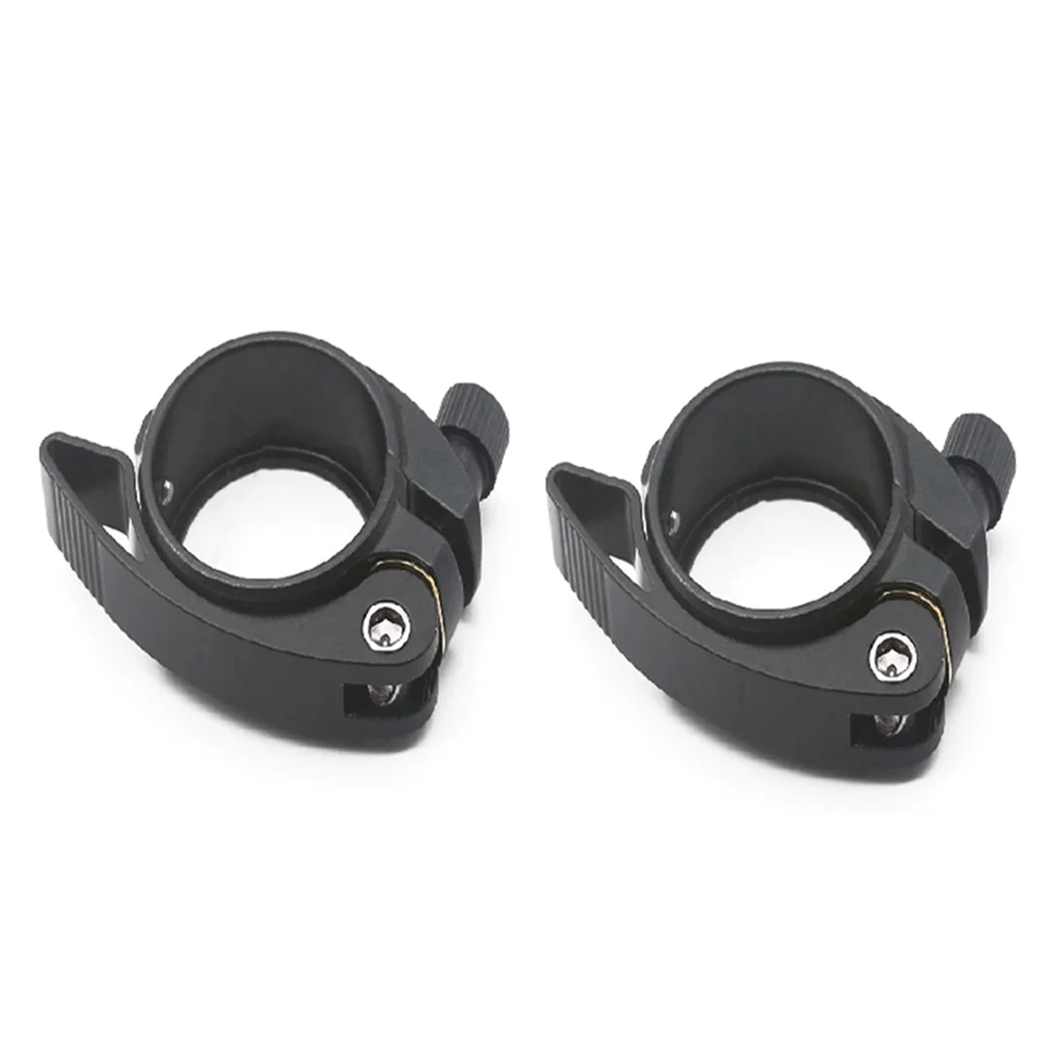 Abrazadera de tubo plegable para asiento de bicicleta A71P, 2 uds., con palanca de liberación rápida en nombre, abrazadera de tubo Sp8 adecuada con 40,8mm, negro