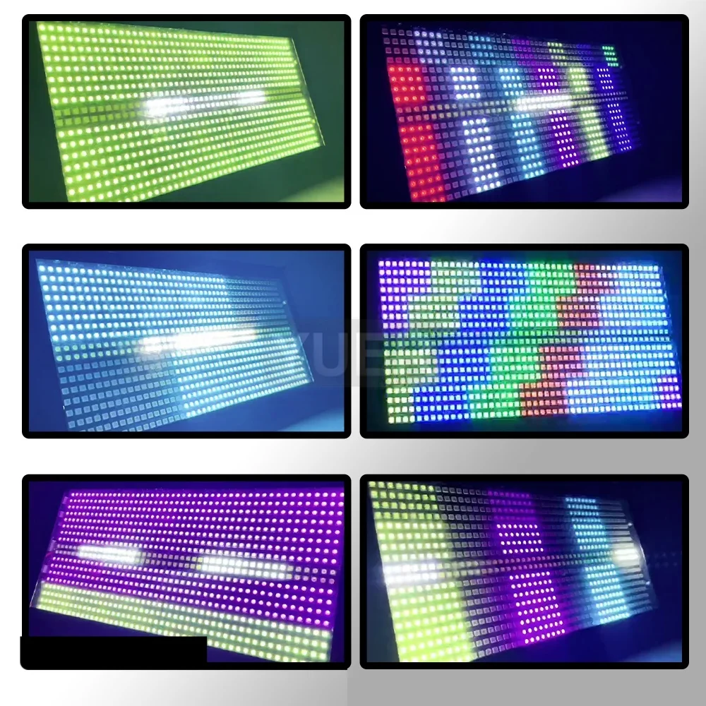 200 Вт светодиодный 48 + 8 сегментов RGB + белый стробоскоп с эффектом стирки сценическое освещение для вечеринки Dj Disco Крытый клубный бар стробоскопы DMX Control