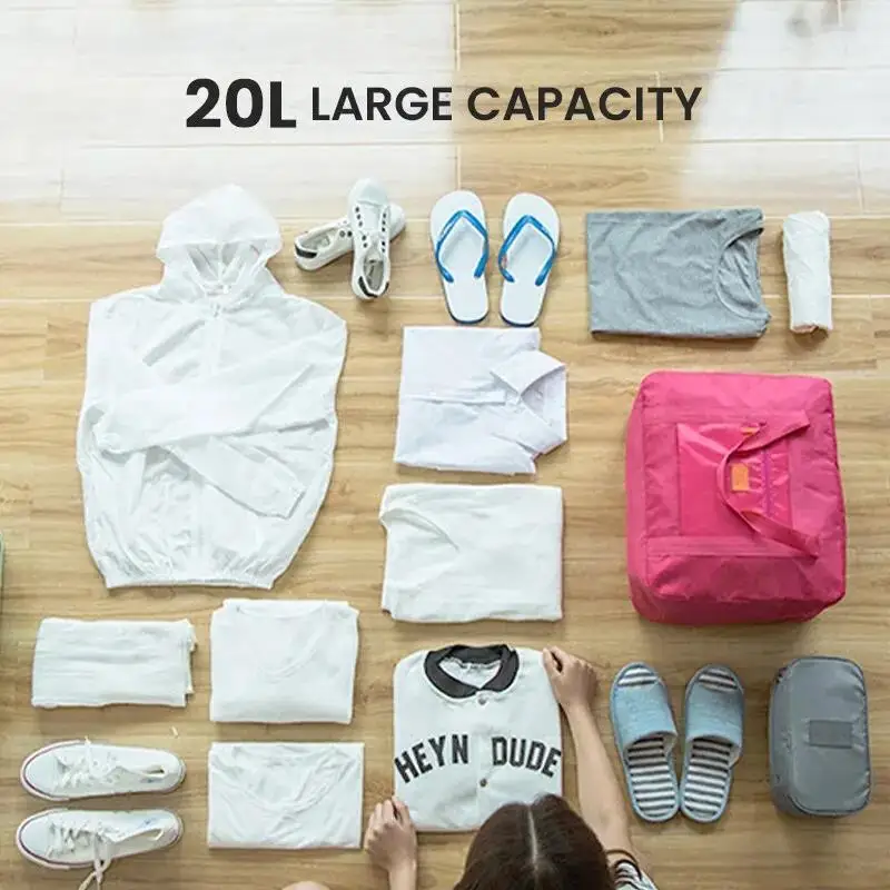 Mode reistas Lichtgewicht opvouwbaar voor dames en heren Tote Handbagage Weekender Overnachting