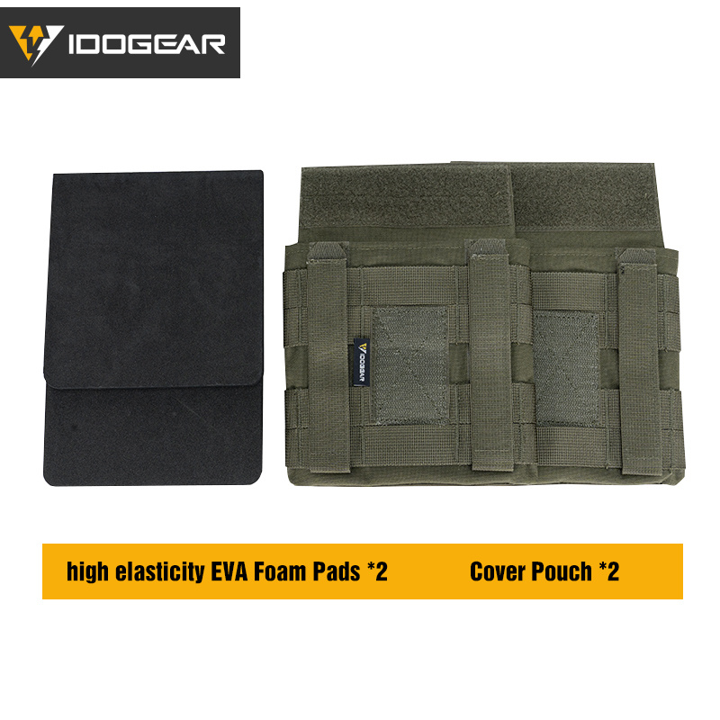 IDOGEAR Tactical Side Plate Pouch For JPC2.0 AVS Vest Molle Hunting Camouflage Side Pouch 35107