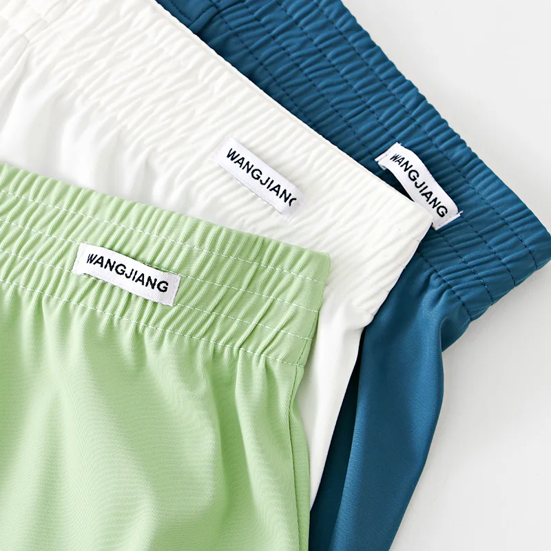 WJ – short en soie glacée pour hommes, pantalon de pyjama, Cool, confortable, Ultra-fin, respirant, été