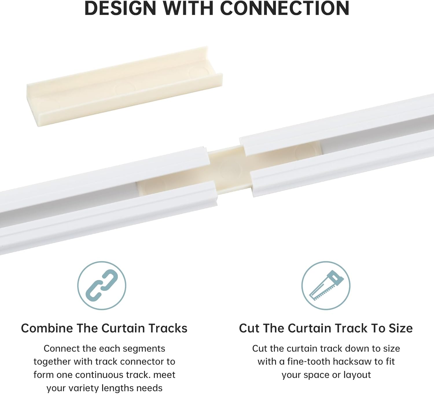 - Riel de cortina adhesivo para montaje en techo o pared, divisor de habitación, barra de cortina autoadhesiva, sin taladro, tor