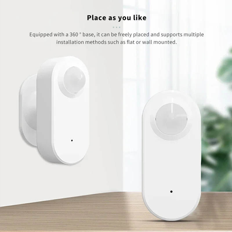 360 °   Rotatable Tuya WiFi Zigbee Smart Motion Detection Sensor Security Alarm Human Presence Sensor Alexa Google Home