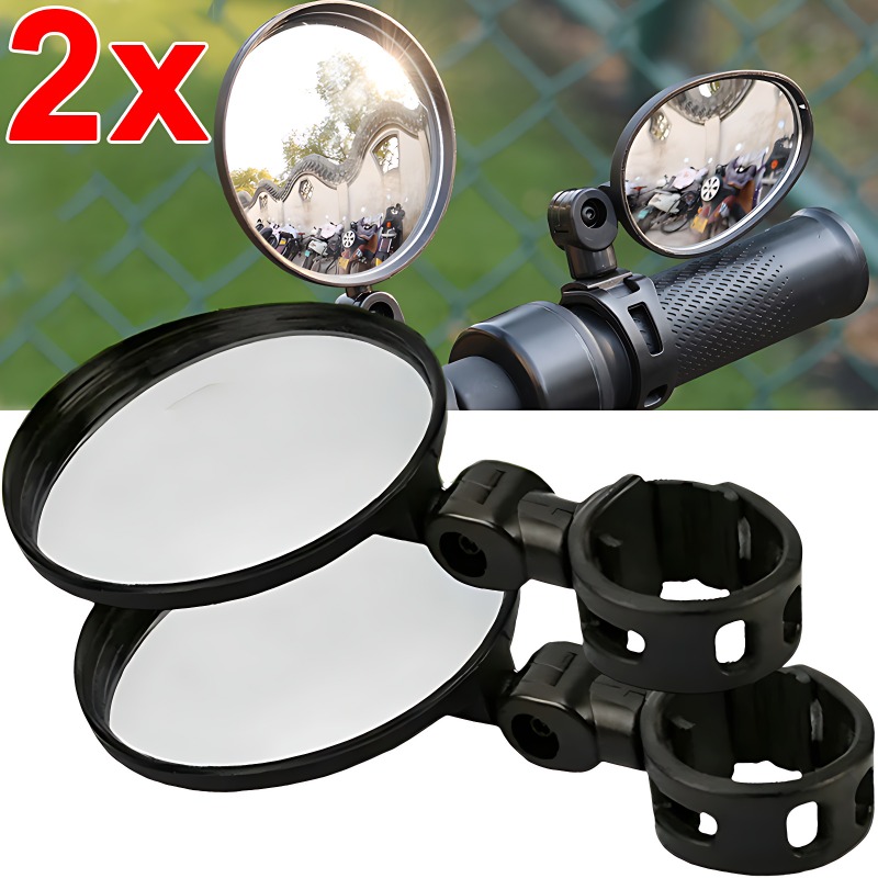 Universal Bicycle Mirror Handlebar Rearview Mirror for Bicycle Motorcycle 360 Rotation Adjustable for Bike Riding Cycling Mirror