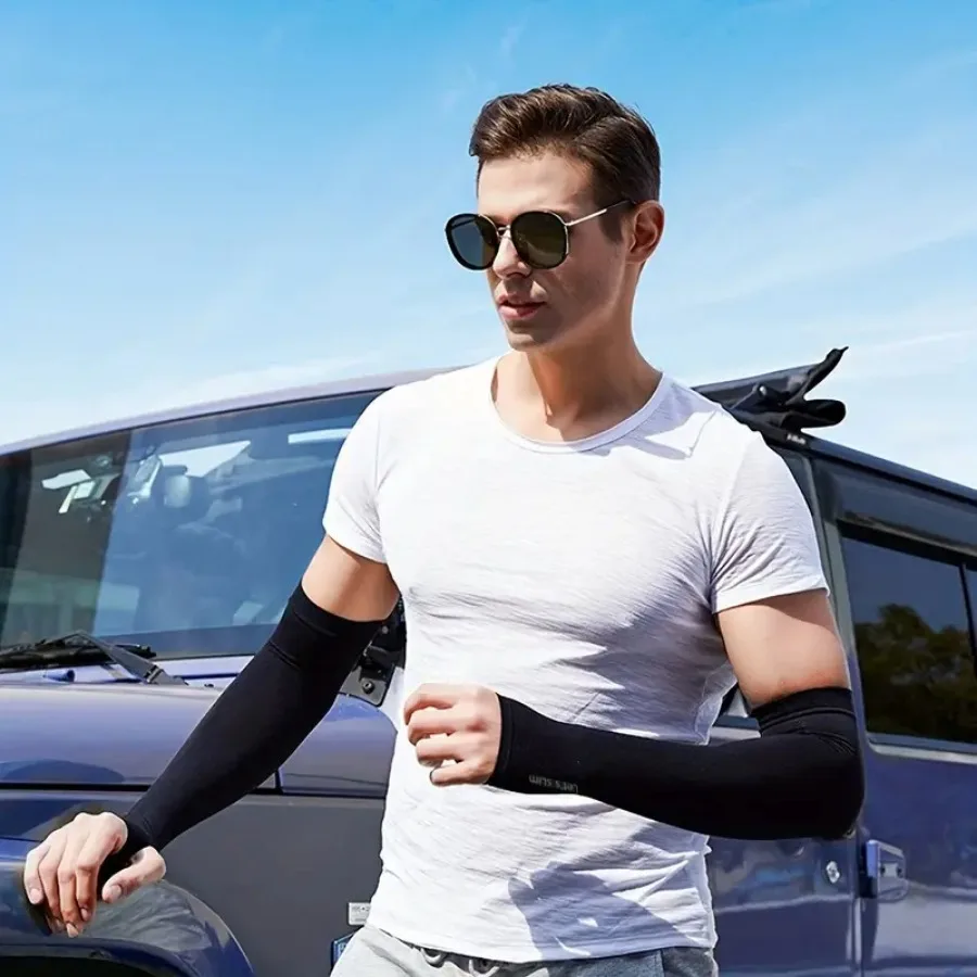 4 paar zomer ijszijde zonbescherming ijs mouw unisex mode buitensporten fietsen rijden zonbescherming arm mouw
