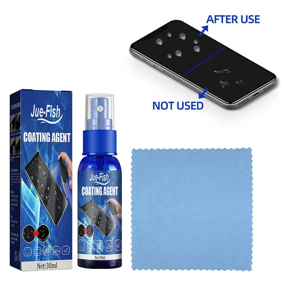 30ml Nano Liquid Screen Protector Spray for Phone/Tablet/Laptop Screens | Scratch Resistance Protection Spray