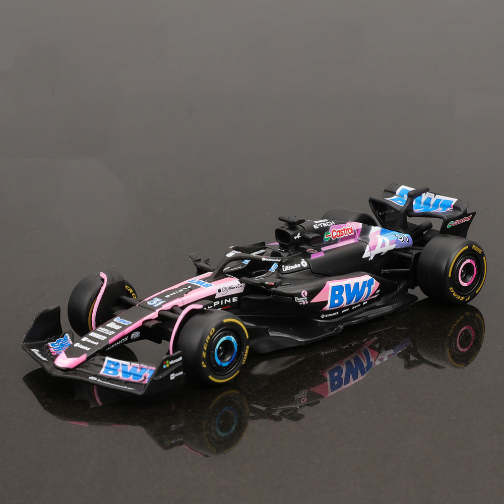 Bburago 1:43 BWT Alpine F1 Team 2024 A524 2023 A523 #10 #31 Racing Formula Car Static Simulation Diecast Alloy Model Car