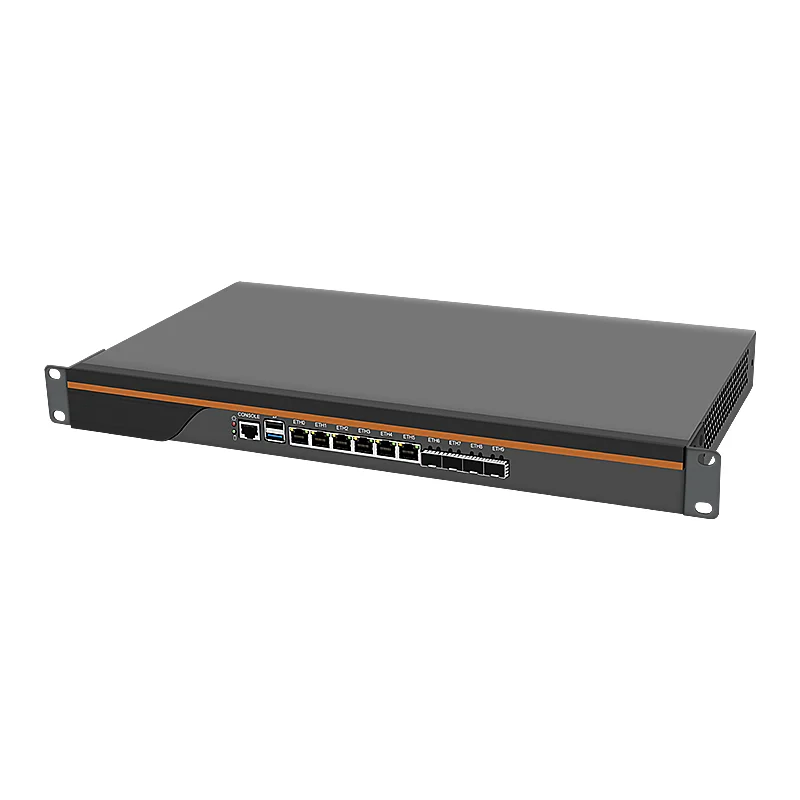Firewall Hardware VPN Firewall Appliance 6 x LAN 4 x 10G SFP Intel C3758 C3958 1U Server OPNsense C3808 Mini PC VGA Windows11