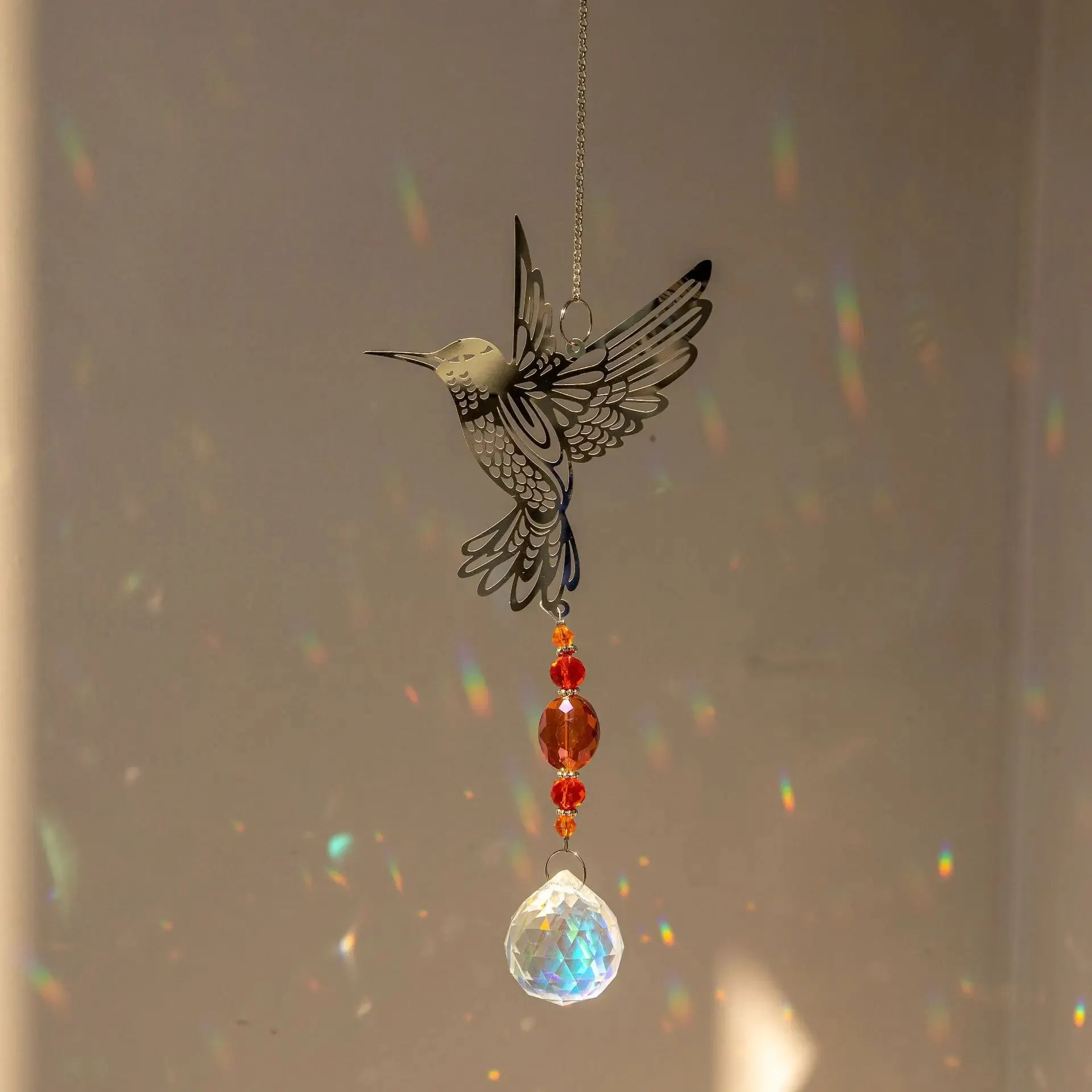 คริสตัล Sun Catcher ปริซึมแขวน Rainbow Chaser หน้าต่าง WIND CHIME Tree of Life ตกแต่งบ้านรถแขวนจี้
