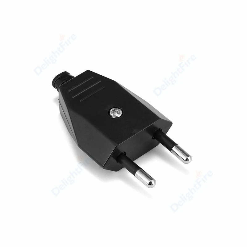 1-100 Chiếc EU Cắm 16A Nam Thay Thế Ổ Cắm Rewireable Schuko Electeic Ổ Cắm Euro Đầu Kết Nối Điện Nối Dài dây Cáp