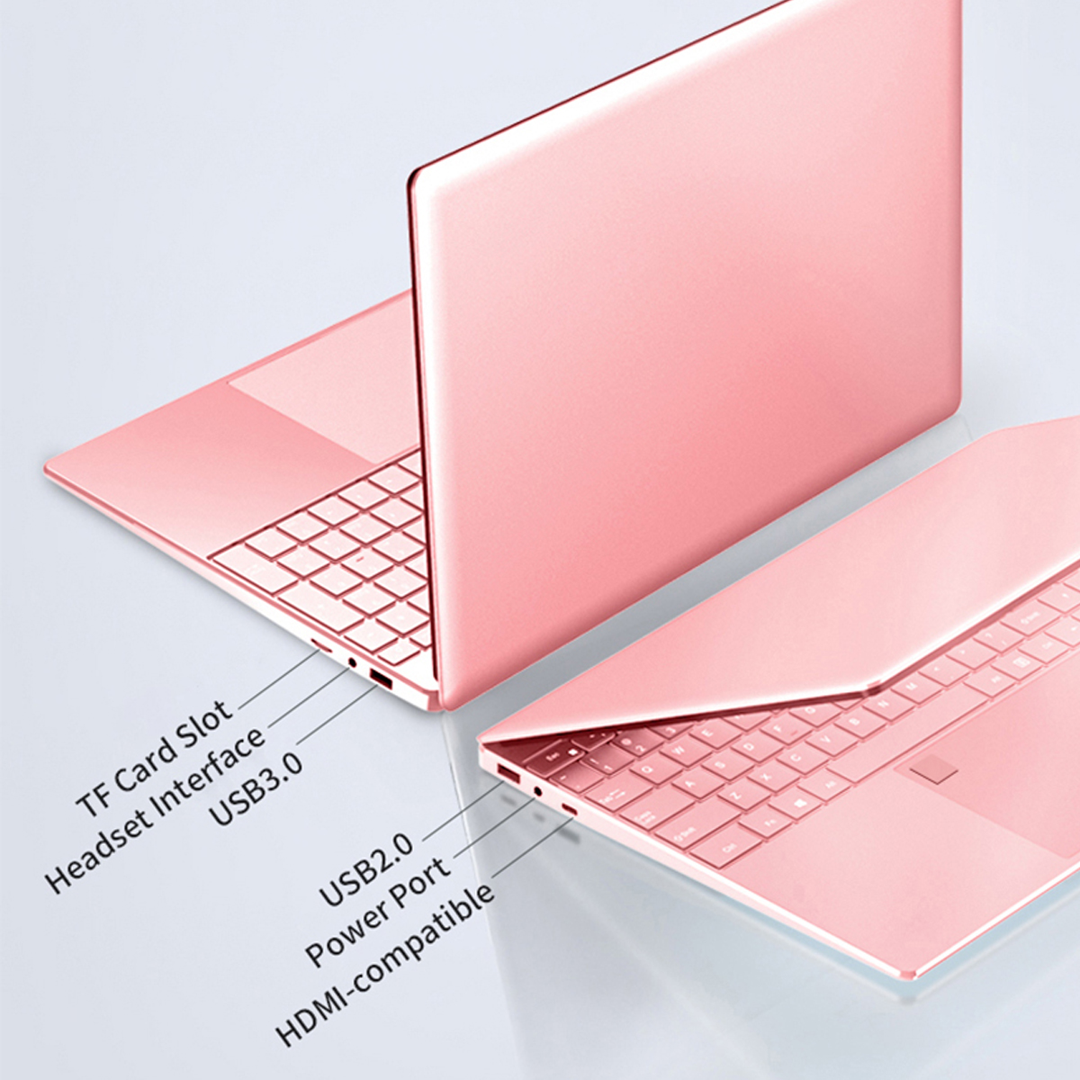 PE AU Sent ピンク ノートパソコン 15.6インチ IPSスクリーン 16GB RAM Intel 第11世代 Celeron N5095 Windows 10/11 Pro Office搭載 ノートPC ポータブル