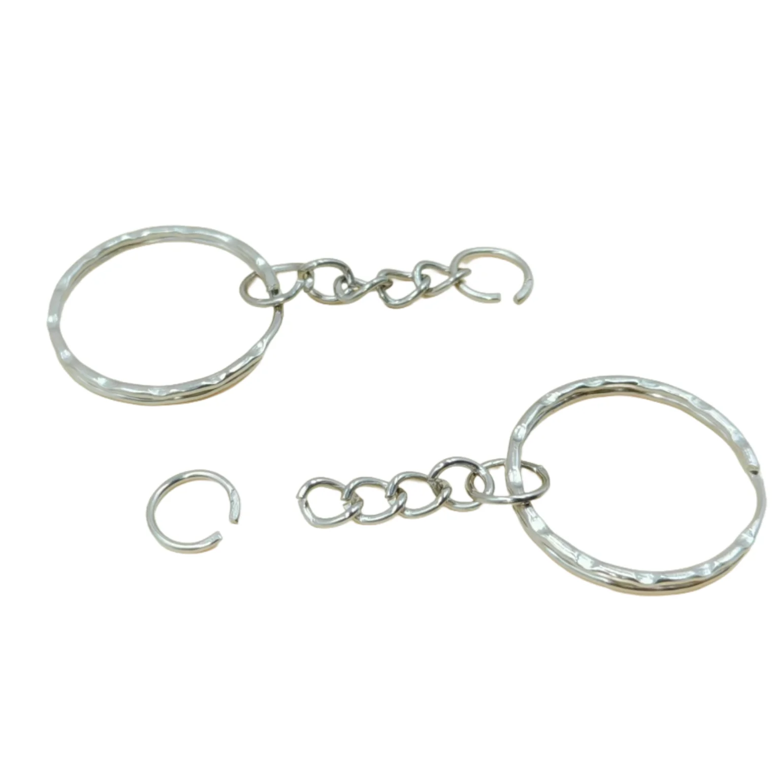 Anillo plano de 25mm x 50 Uds., hebilla Circular de Metal, anillo redondo, hebilla de perro lisa, anillo Circular en relieve, hebilla colgante, gancho Buck